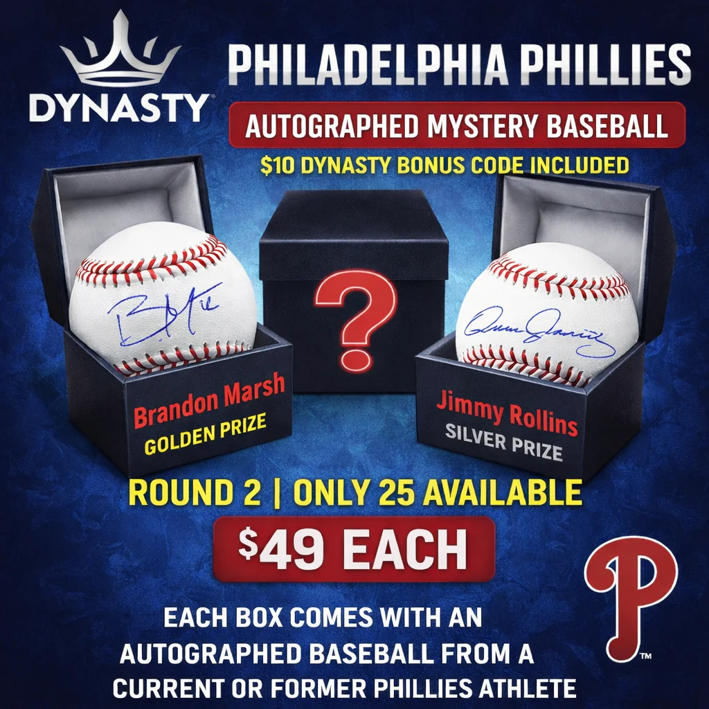 Dynasty Sports Philadelphia Phillies Autographed Mystery Baseball Drop