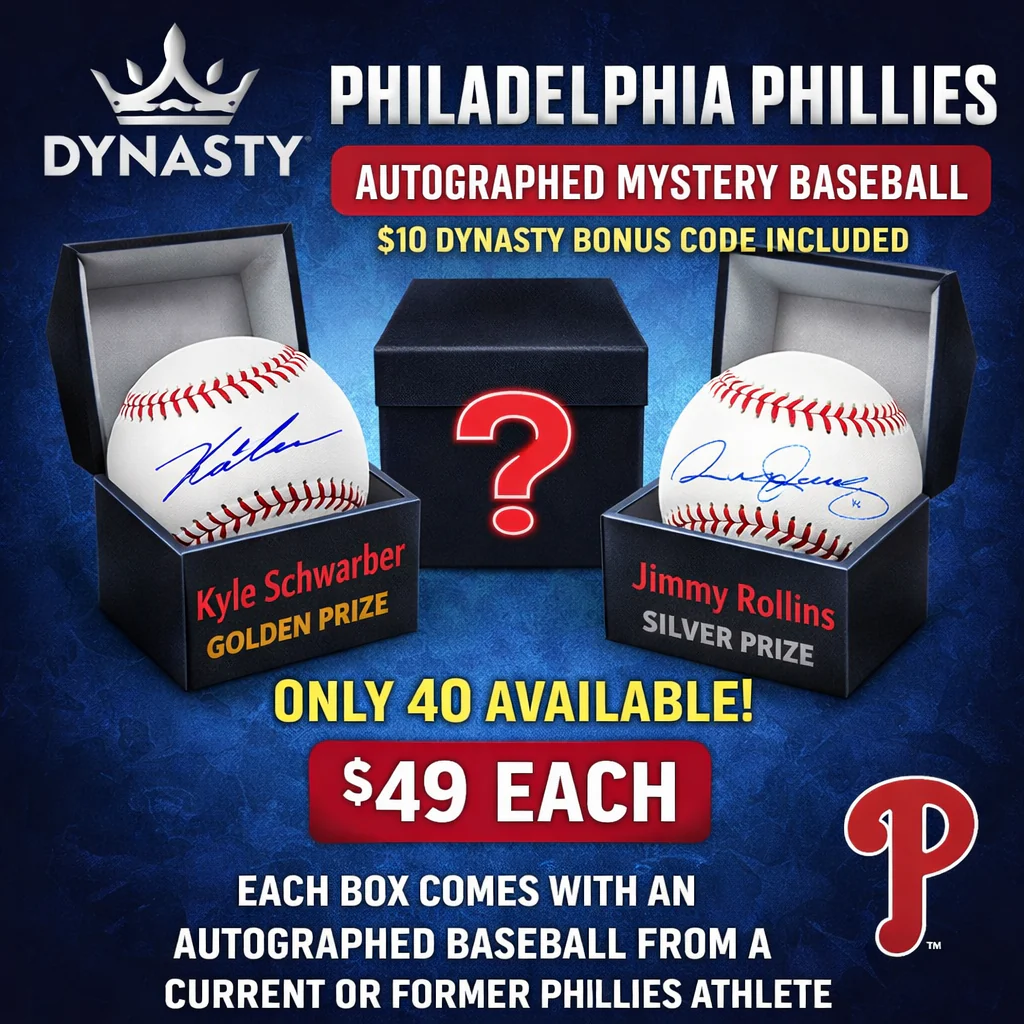 Dynasty Sports Philadelphia Phillies Autographed Mystery Baseball Drop - Image 2