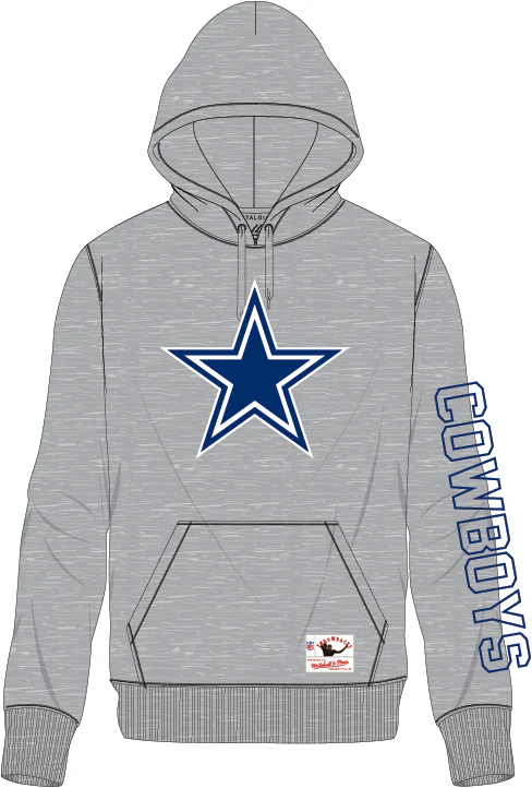 Emmitt Smith Dallas Cowboys Mitchell & Ness Throwback Name/Number Fleece Hoodie - Image 2