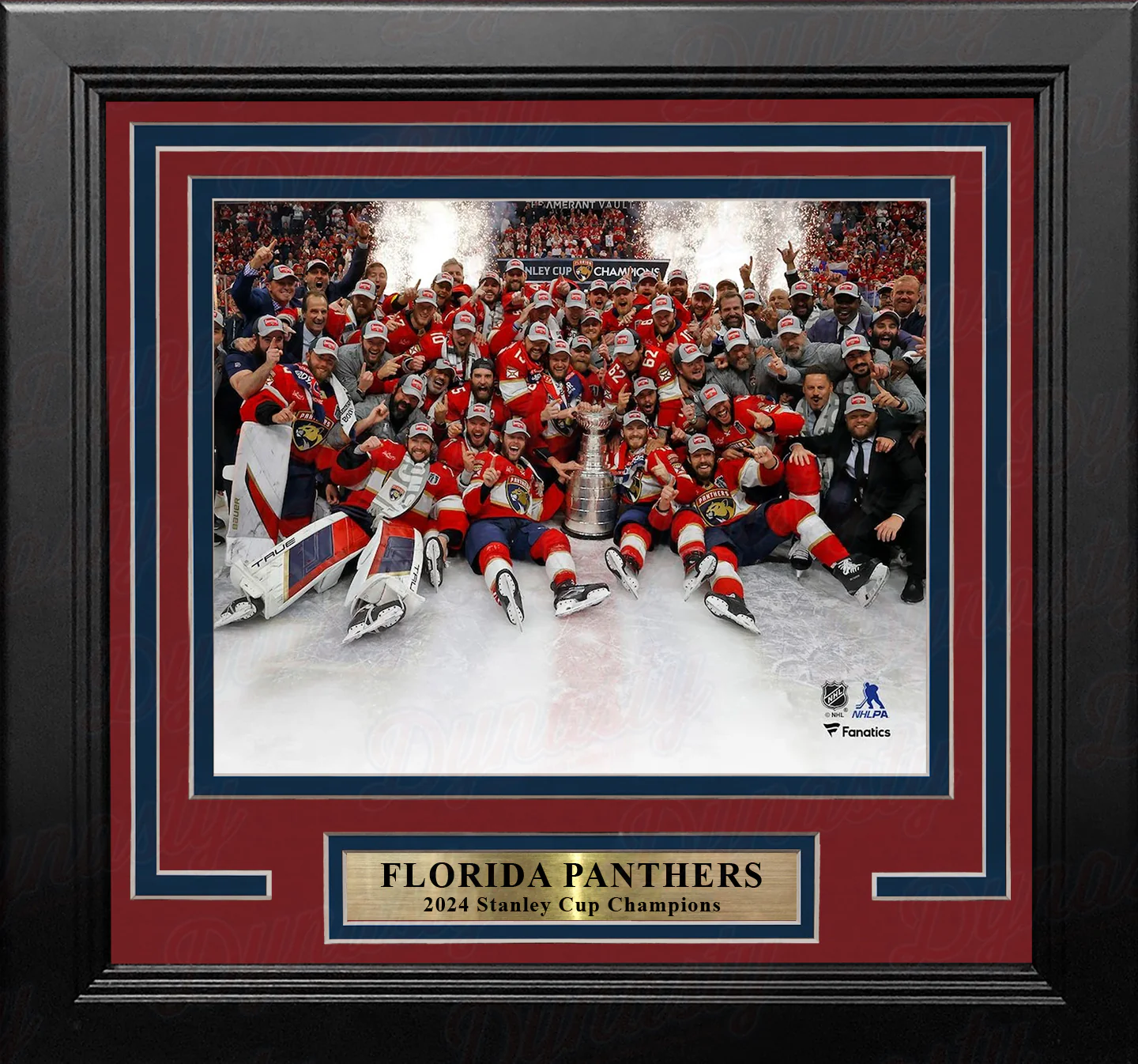 Florida Panthers 2024 Stanley Cup Champions Team Celebration 8" x 10" Framed Hockey Photo - Image 2