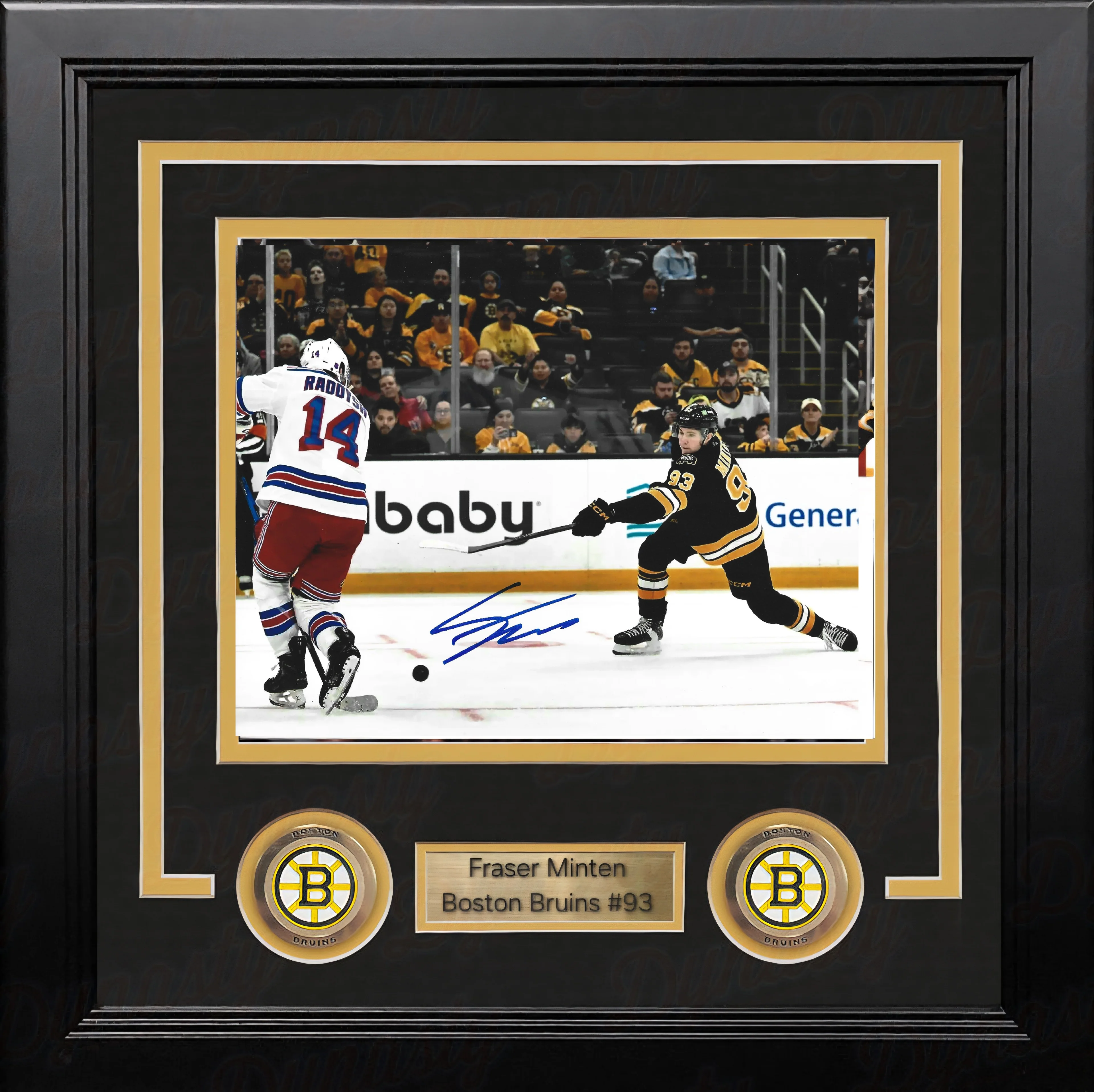 Fraser Minten Boston Bruins Autographed 8" x 10" Framed Slapshot Photo