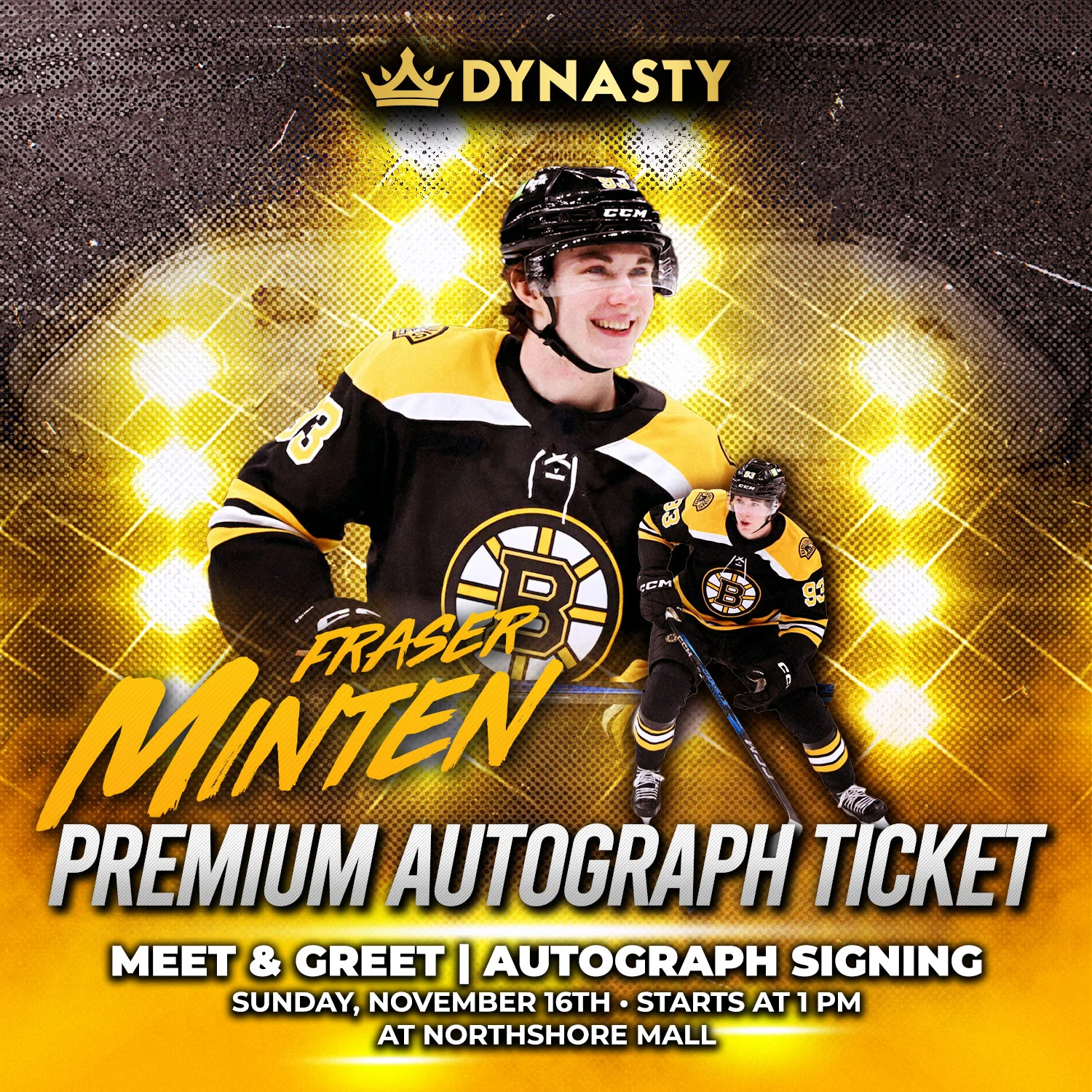 Fraser Minten Boston Bruins Experience Tickets - Image 2