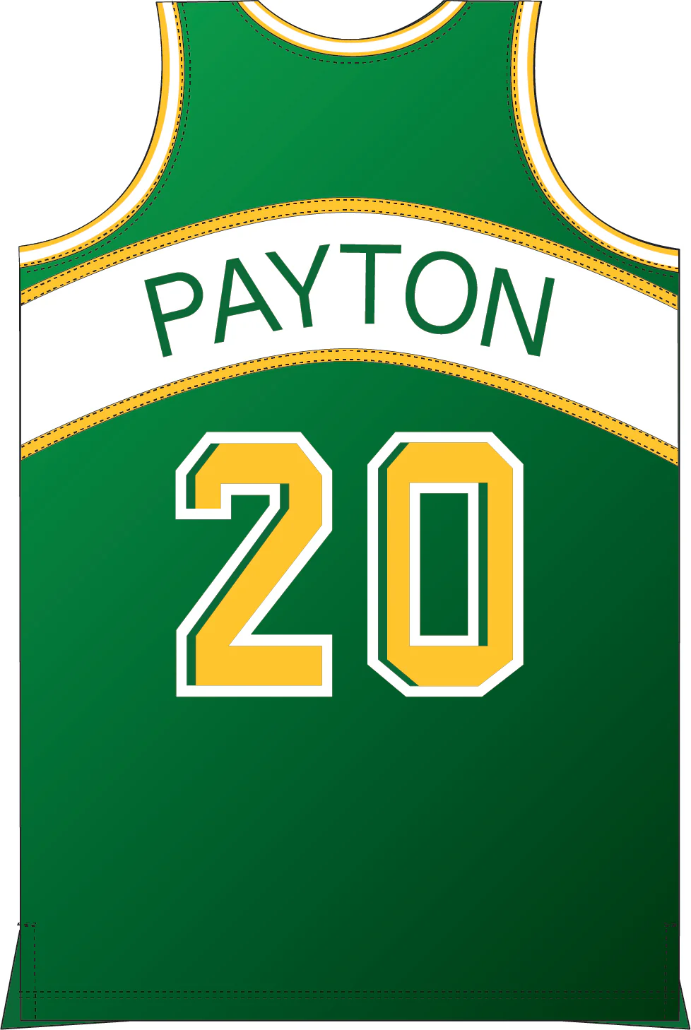 Gary Payton Seattle SuperSonics Mitchell & Ness 1994-95 Golden Hour Glaze Swingman Jersey