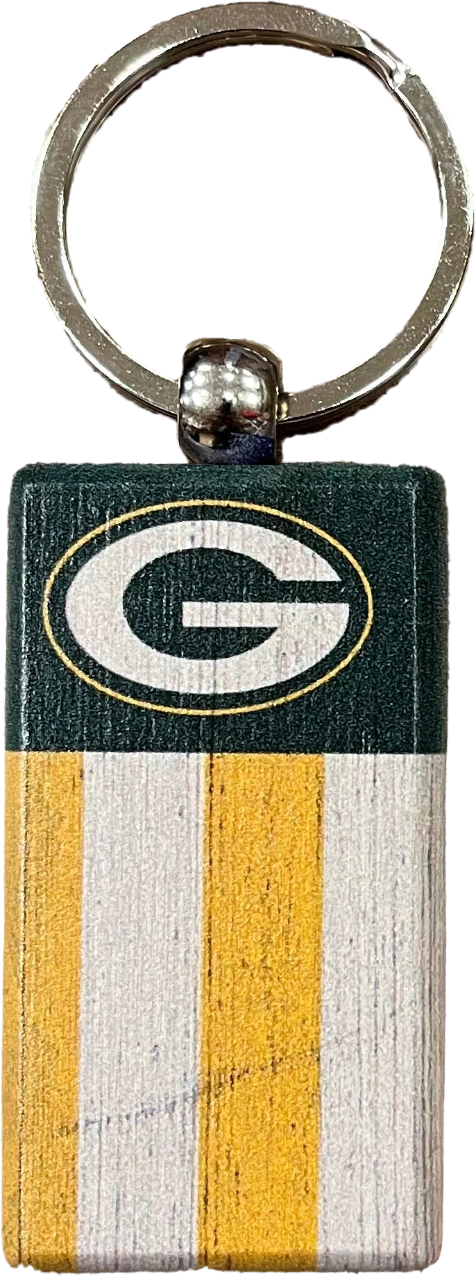 Green Bay Packers Rectangle Flag Keychain