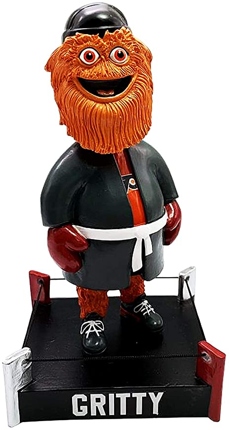 Gritty Philadelphia Flyers Hockey Boxing Gloves Mascot Bobblehead
