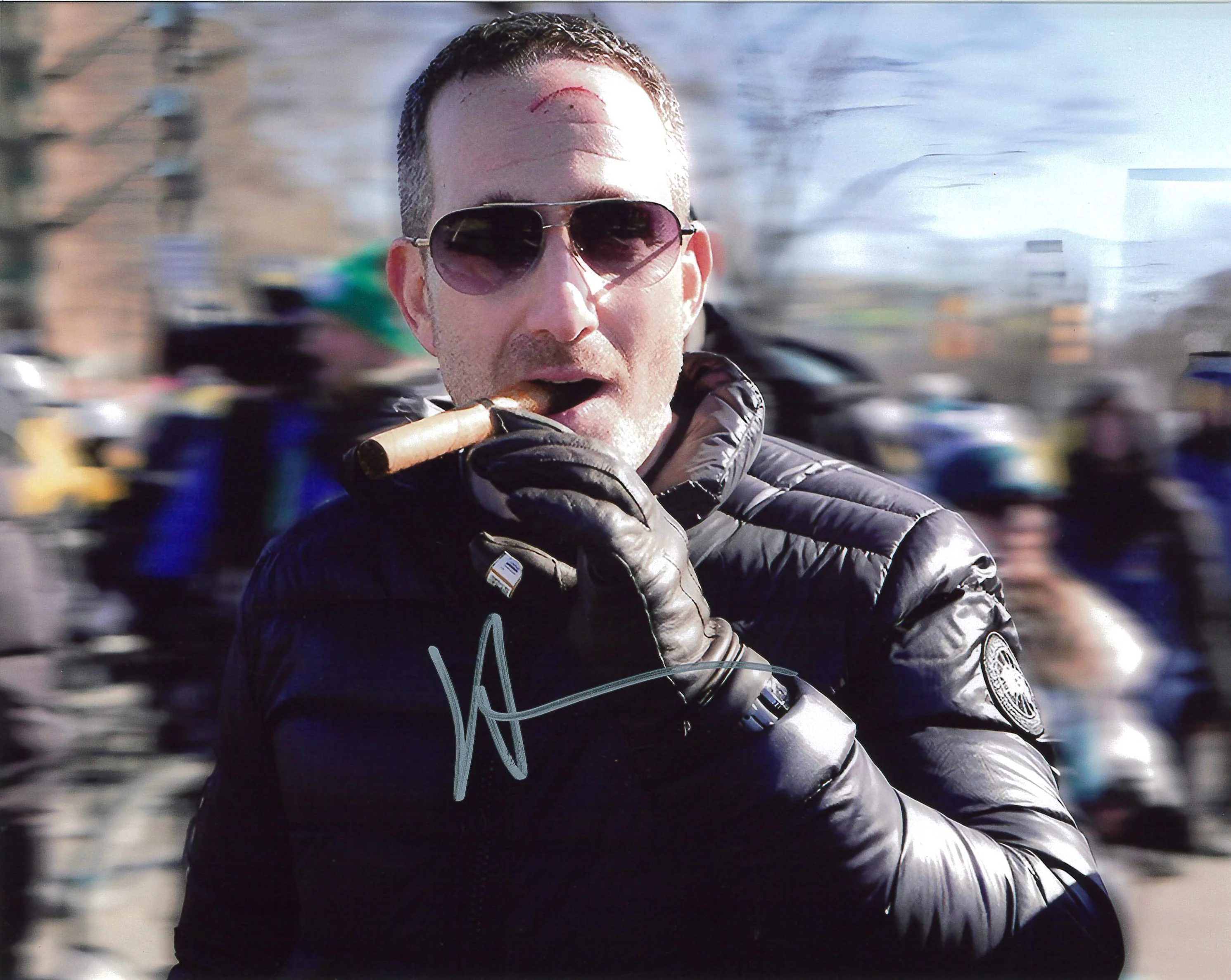 Howie Roseman Cigar Philadelphia Eagles Autographed 8" x 10" Football Photo