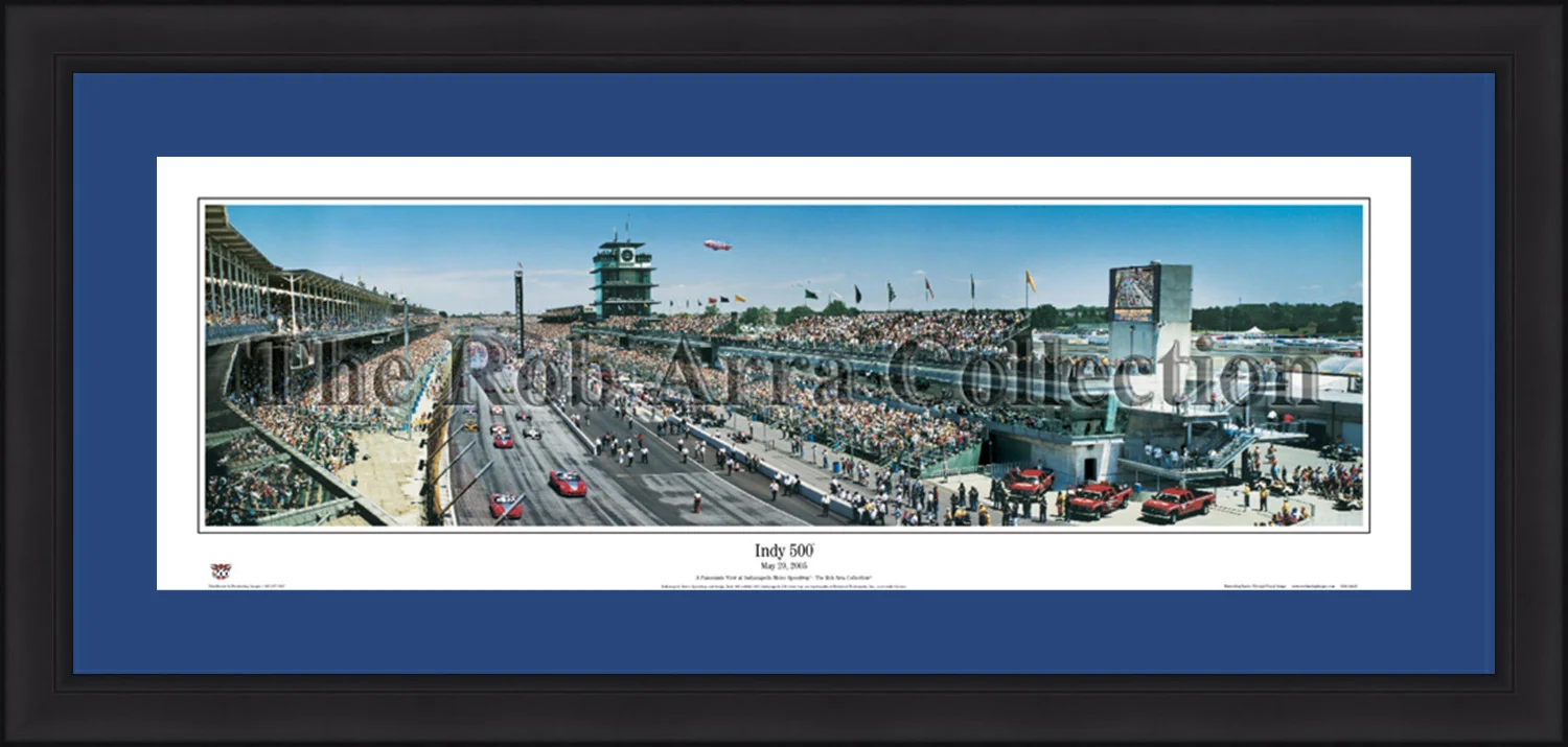 Indy 500 Richmond International Raceway Framed and Matted Stadium Panorama