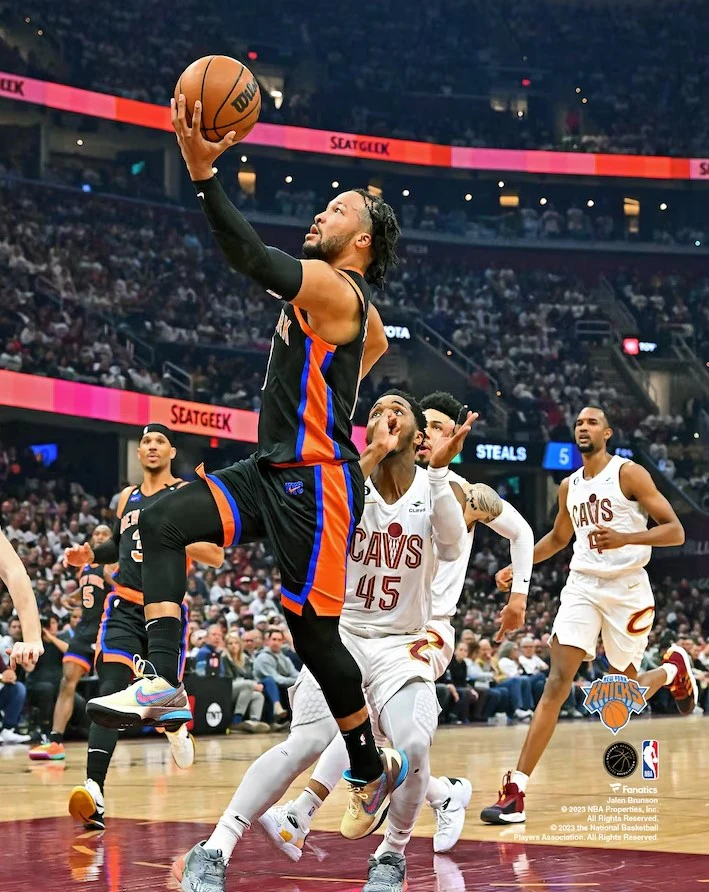 Jalen Brunson in Action New York Knicks 8" x 10" Basketball Photo