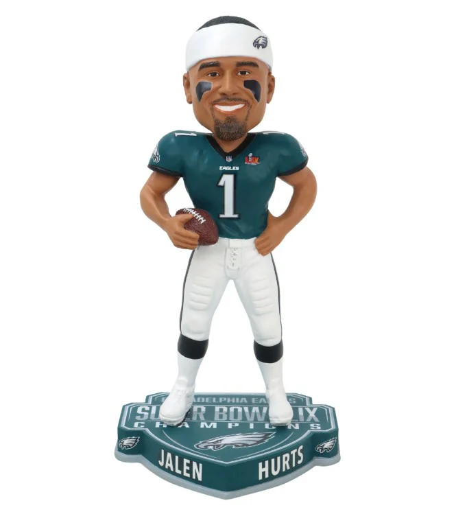 Jalen Hurts Philadelphia Eagles Super Bowl LIX Champions 8" Bobble Head
