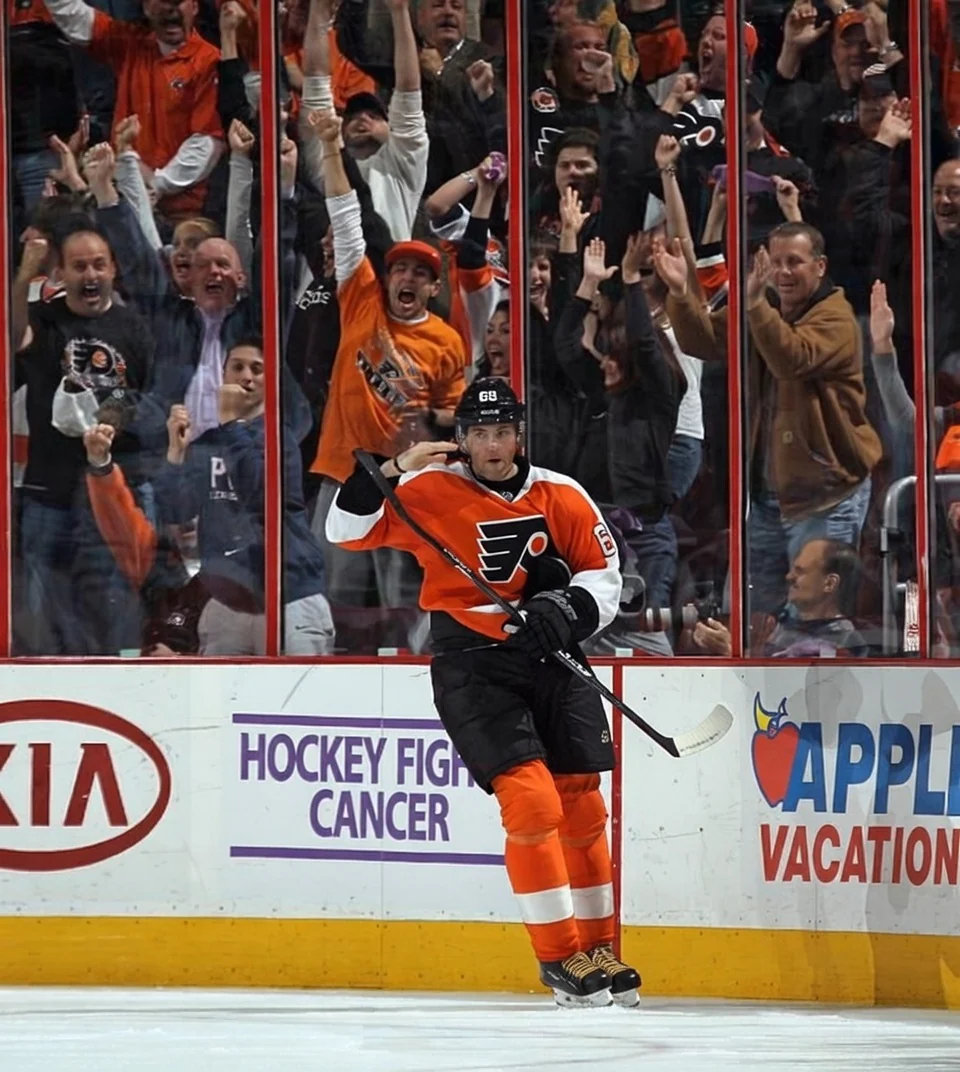 Jaromir Jagr Philadelphia Flyers The Salute Action Photograph