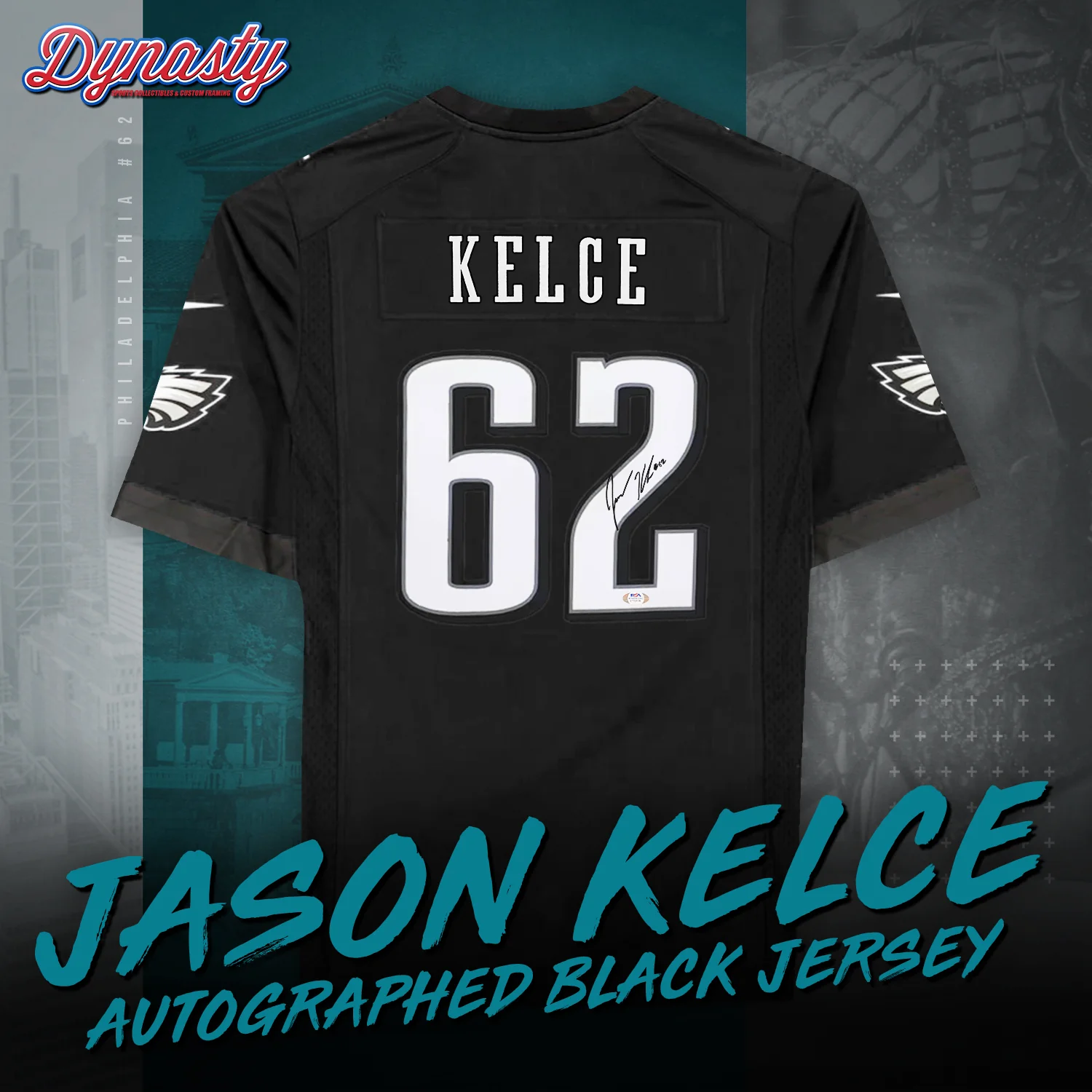 Jason Kelce Autographed Philadelphia Eagles Nike Jersey | Retirement Pre-Sale Opportunity
