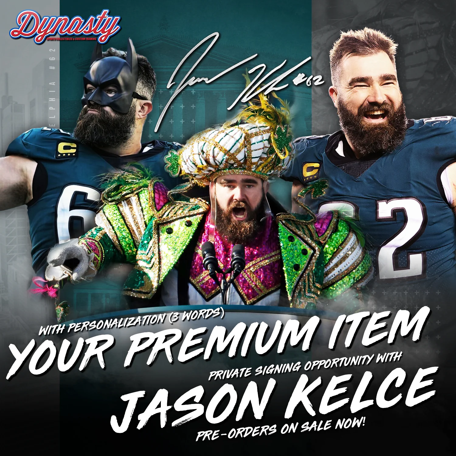Jason Kelce Retirement Autograph Signing | Your Item - Image 4