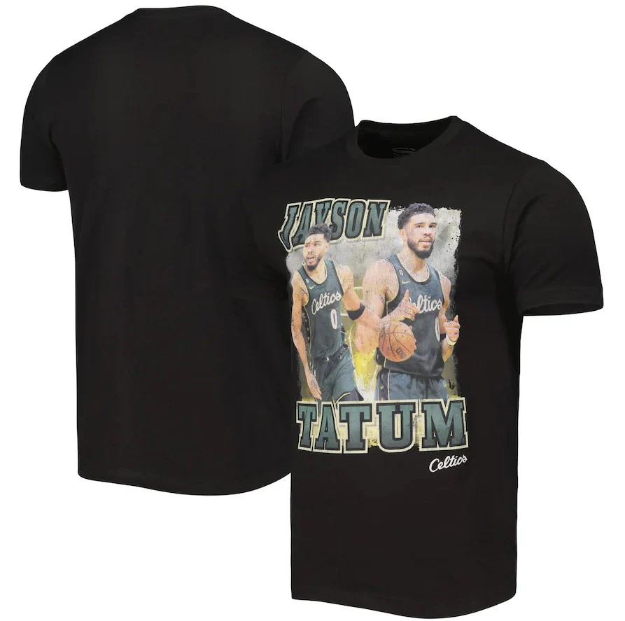 Jayson Tatum Boston Celtics Stadium Essentials City Edition Double Double Player T-Shirt - Black