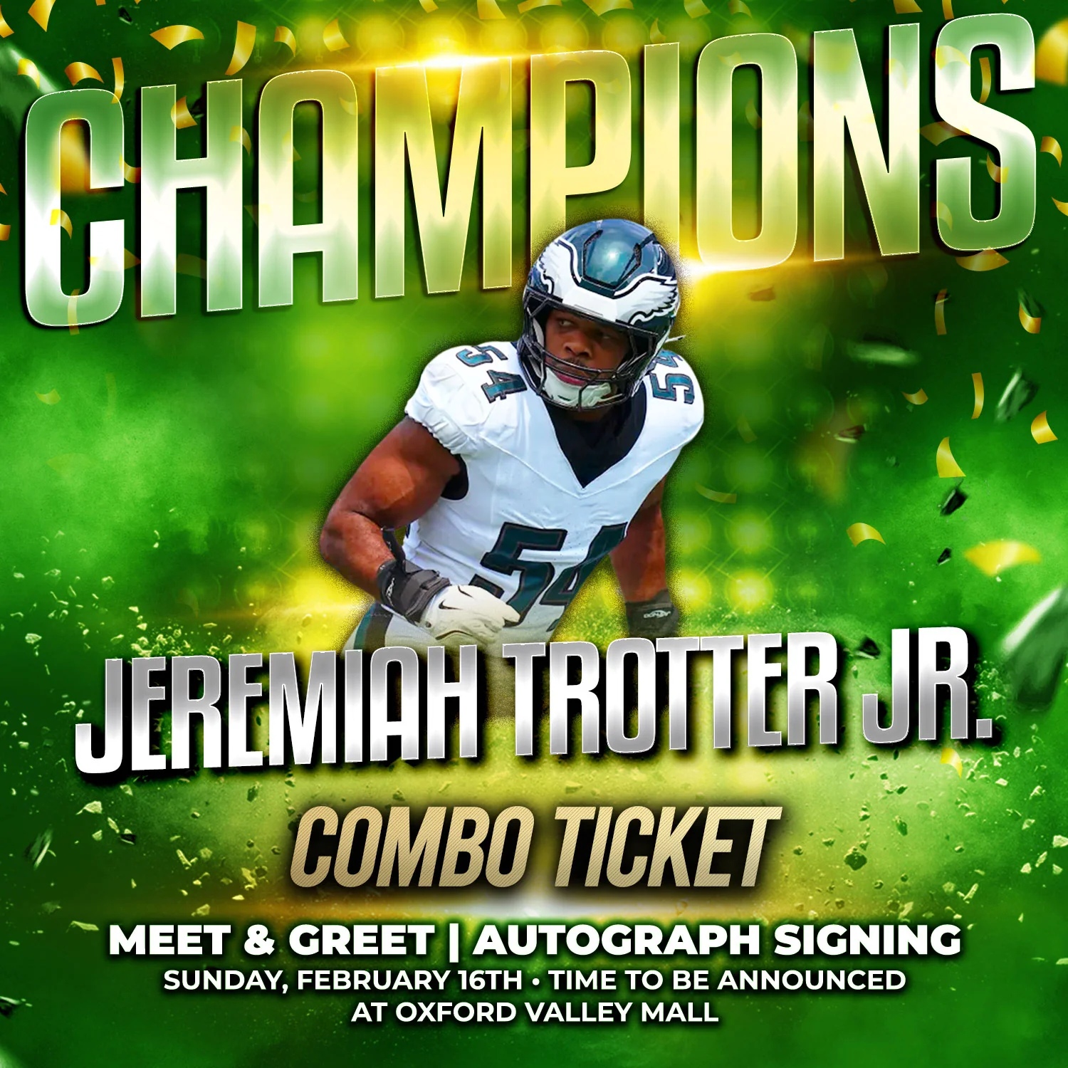 Jeremiah Trotter Jr. World Champion Experience Tickets - Image 3