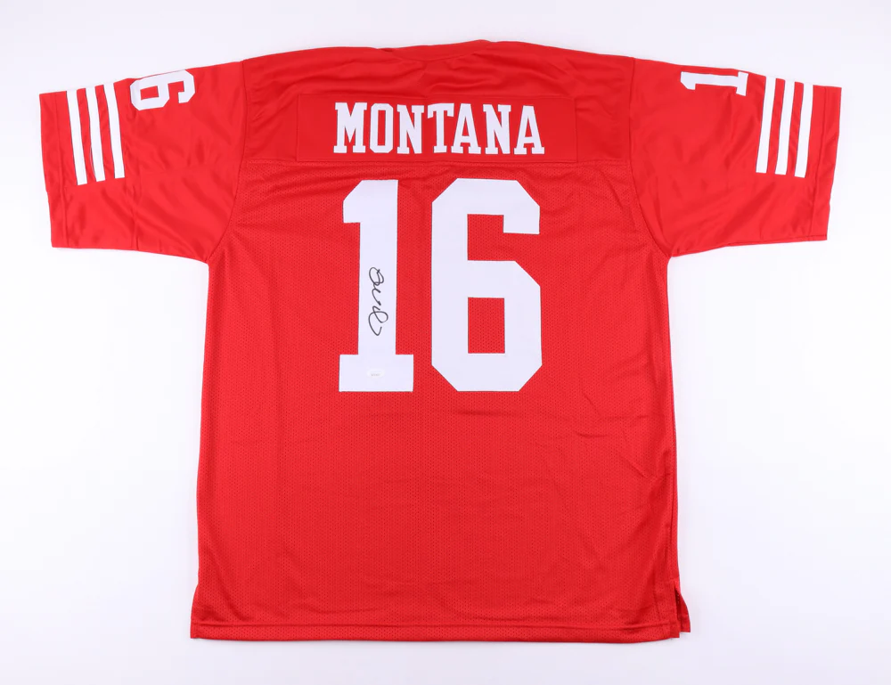 Joe Montana San Francisco 49ers Autographed Football Jersey