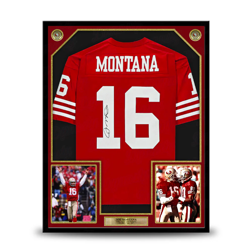 Joe Montana San Francisco 49ers Autographed Framed Football Jersey