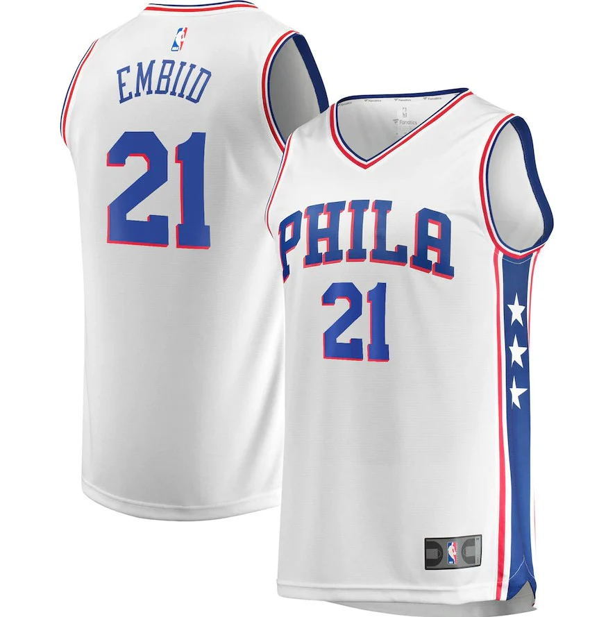Joel Embiid Philadelphia 76ers White Youth Replica Jersey