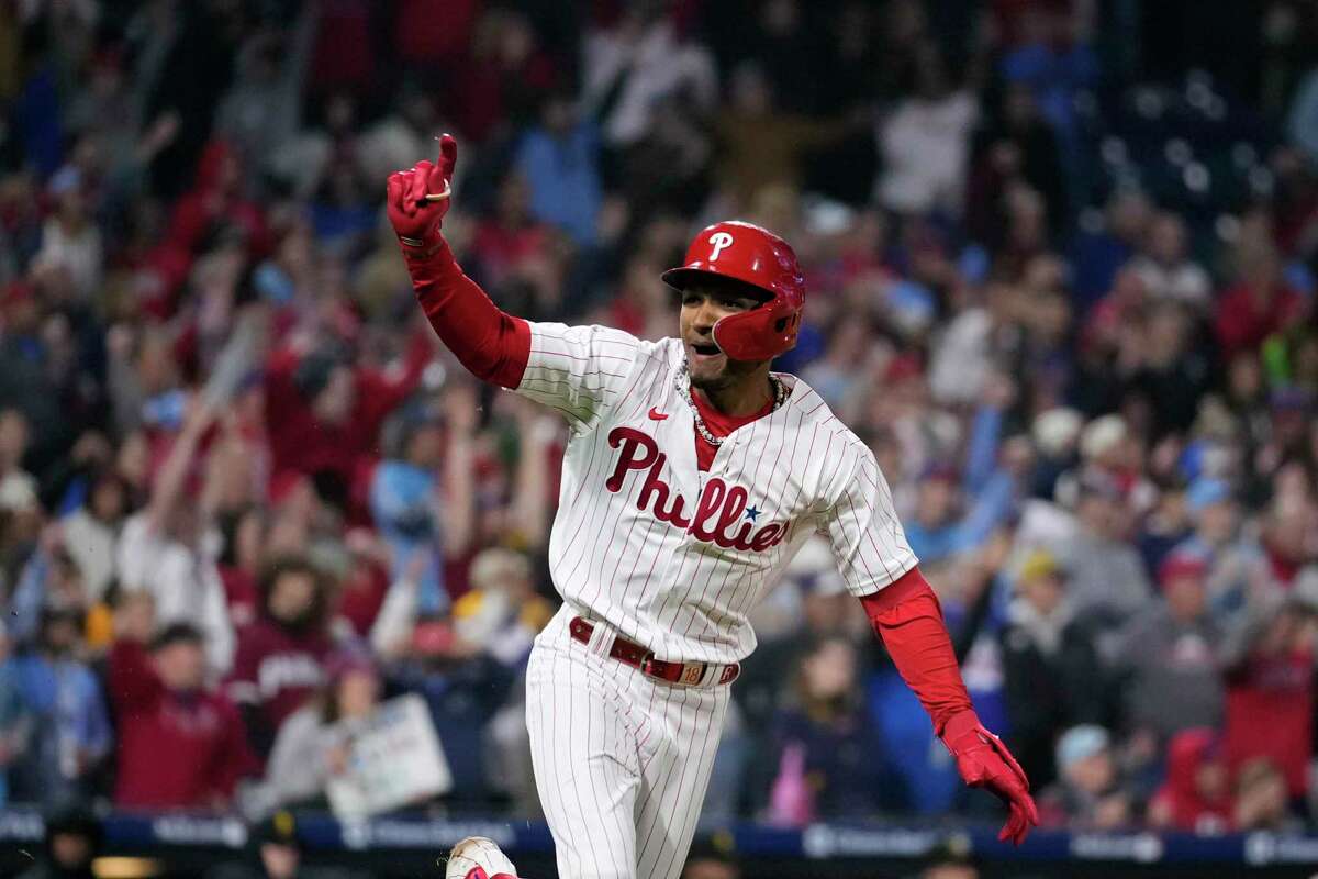 Johan Rojas Game Used Batting Gloves From Phillies Postseason Clinching Game - Image 2