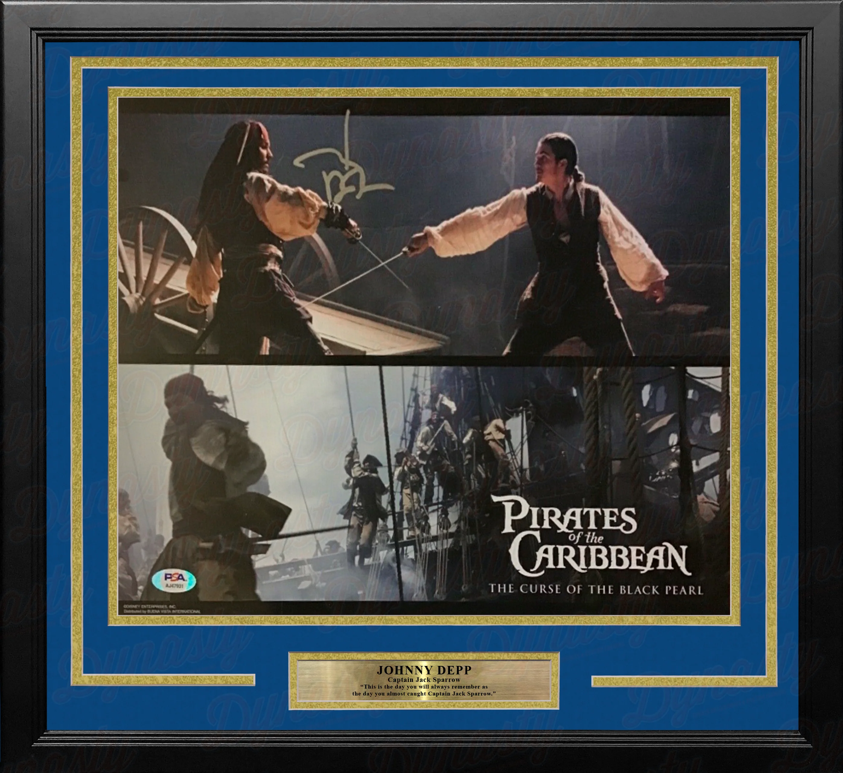 Johnny Depp Autographed Pirates of the Caribbean 11" x 14" Framed Collage Photo