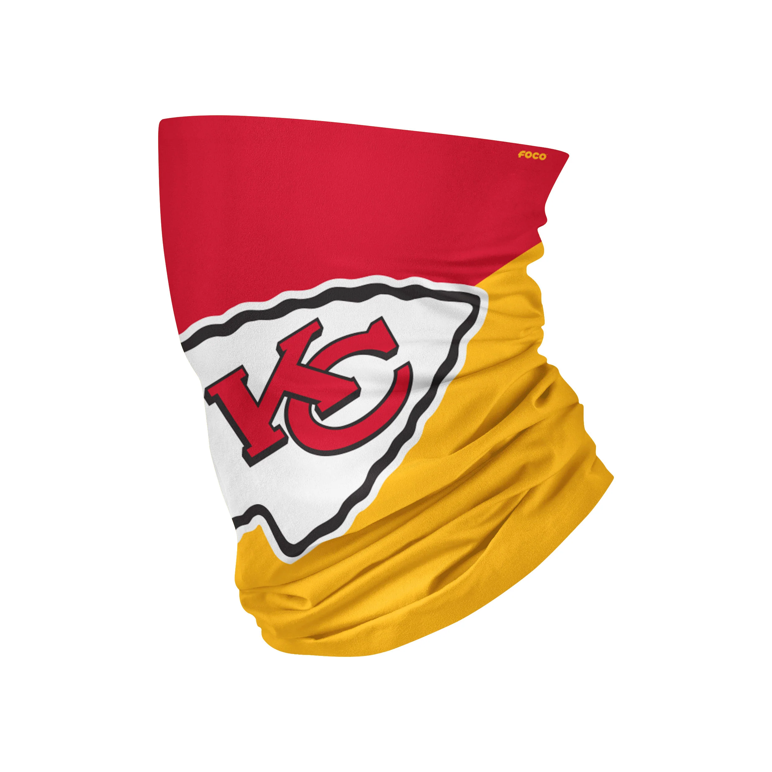 Kansas City Chiefs Colorblock Big Logo Gaiter Scarf