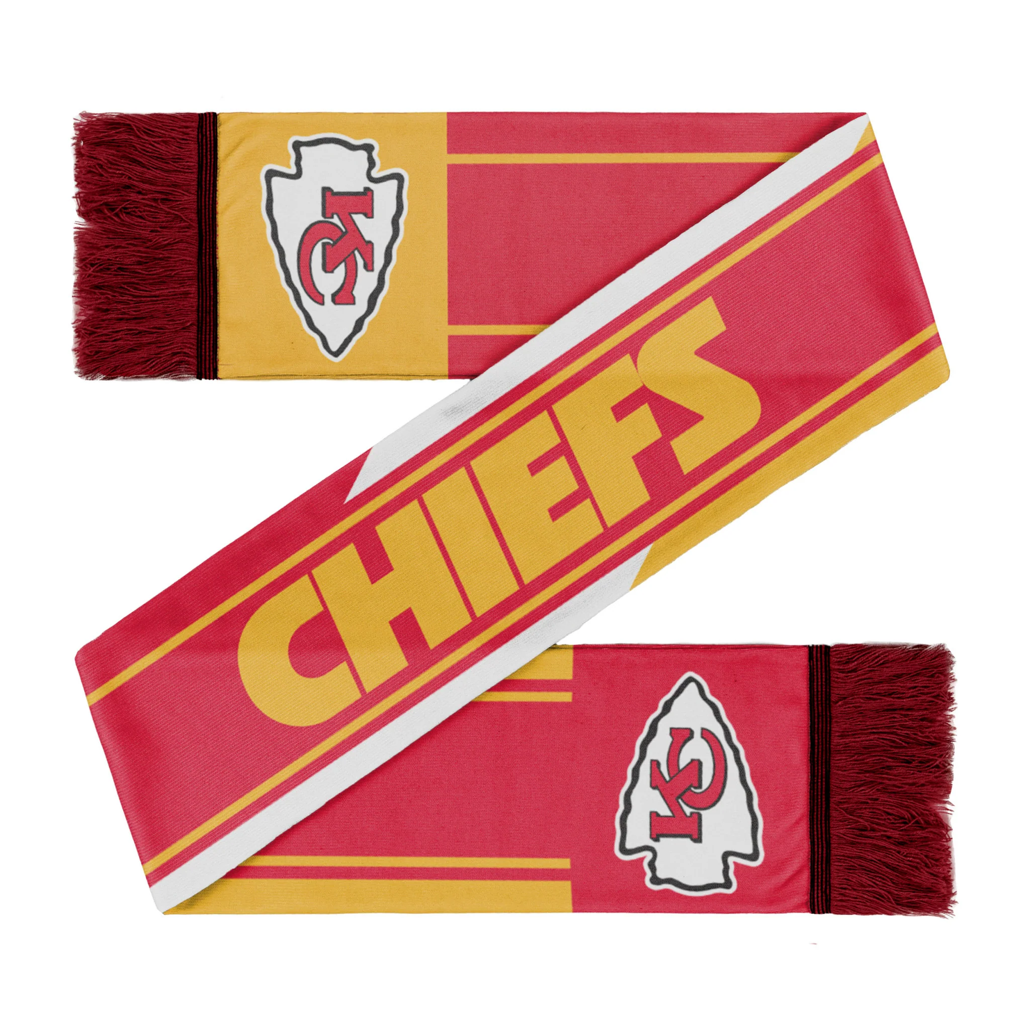 Kansas City Chiefs Colorwave Wordmark Scarf