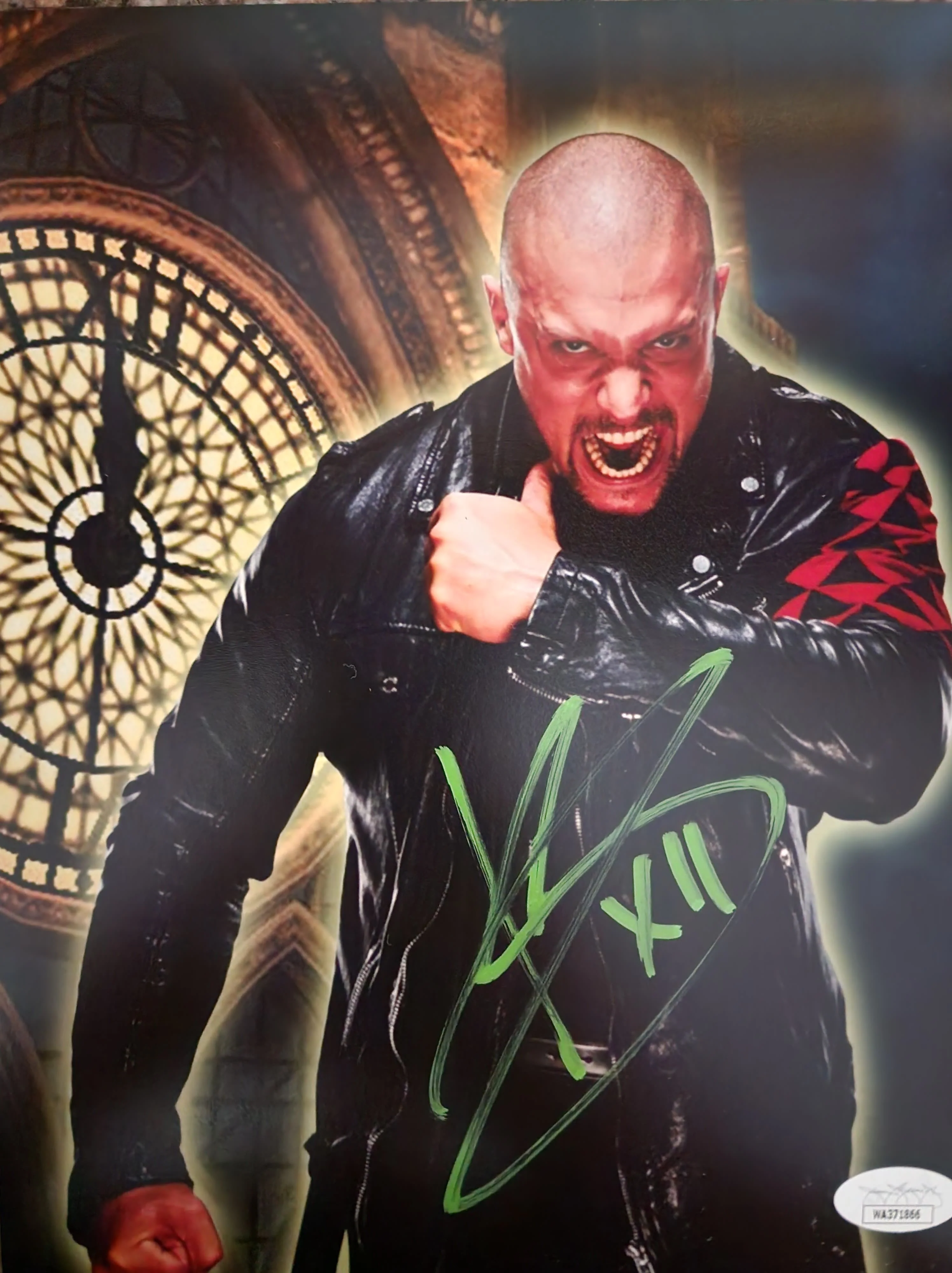 Karrion Kross Clock Tower Autographed 8" x 10" WWE Wrestling Photo