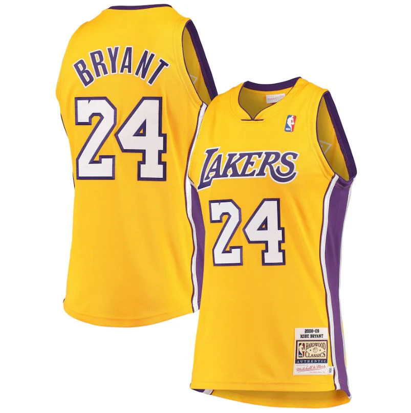 Kobe Bryant Los Angeles Lakers Mitchell & Ness Gold 2008-2009 Hardwood Classics Authentic Jersey