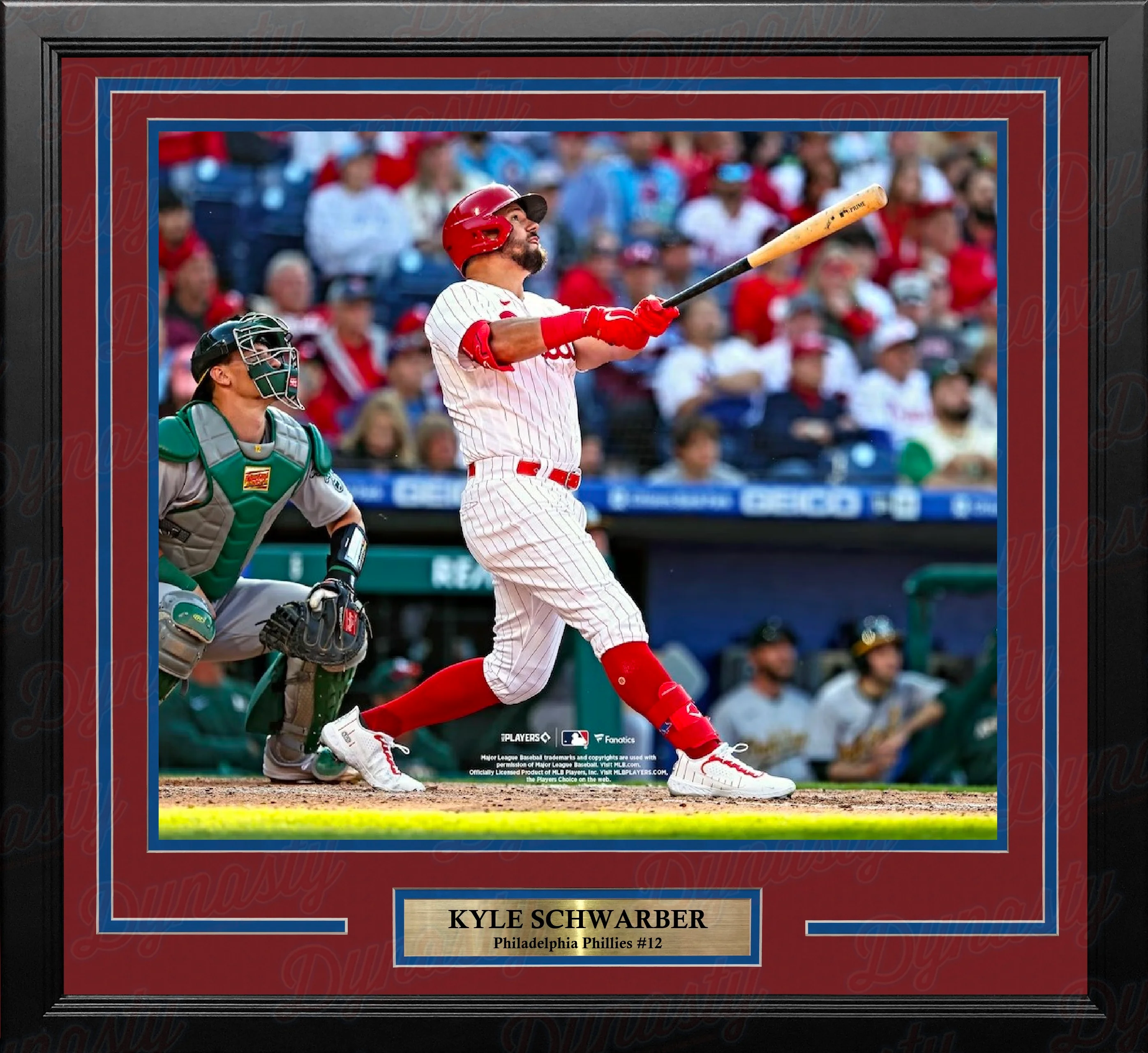 Kyle Schwarber Home Run Swing Philadelphia Phillies 11" x 14" Framed Baseball Photo