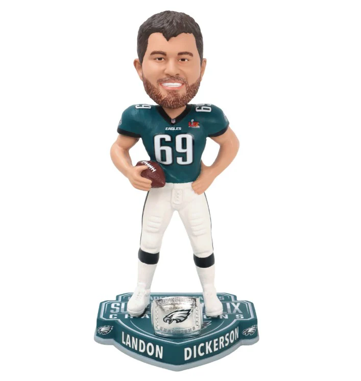 Landon Dickerson Philadelphia Eagles Super Bowl LIX Champions 8" Bobble Head