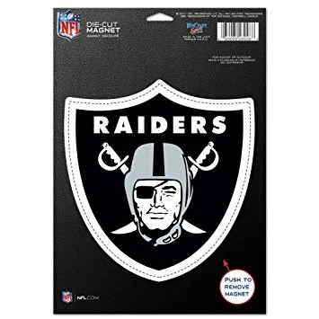 Las Vegas Raiders NFL Football 8" Die-Cut Magnet