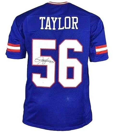 Lawrence Taylor New York Giants Autographed Royal Blue Football Jersey