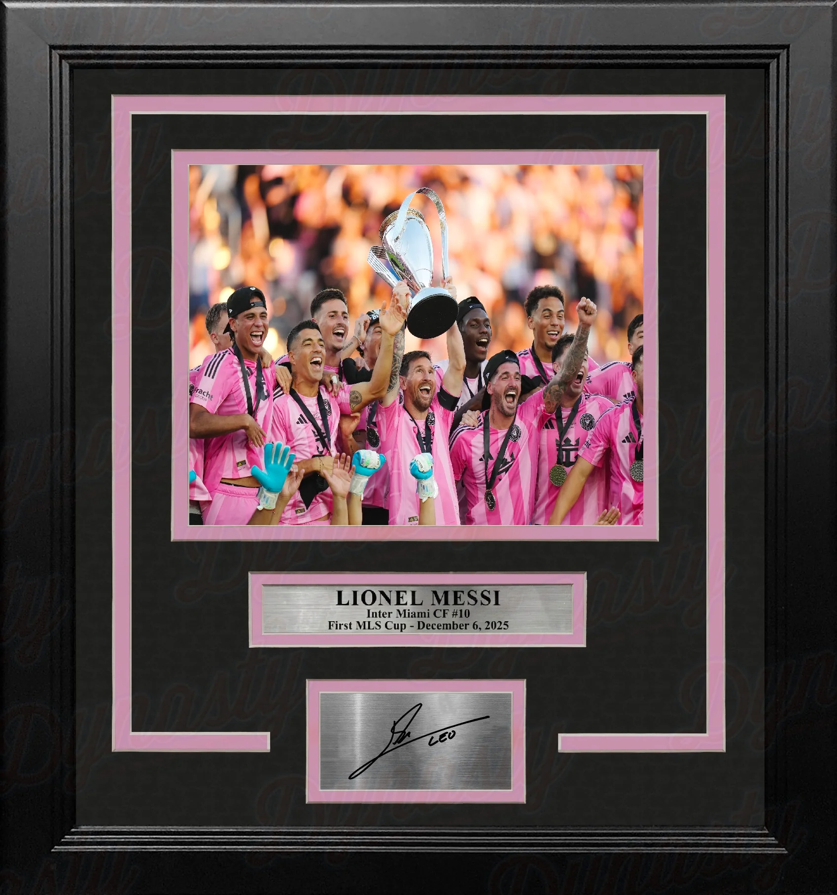 Lionel Messi First MLS Cup Inter Miami CF 8x10 Framed Soccer Photo with Engraved Autograph