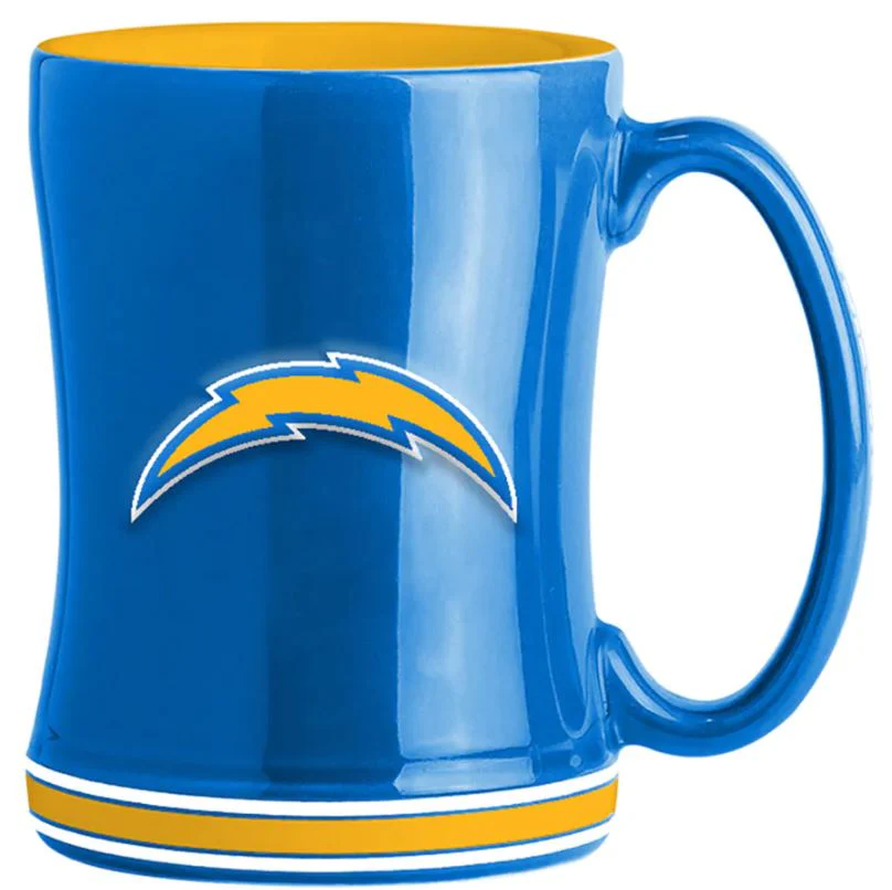 Los Angeles Chargers Logo Relief Coffee Mug - Image 3