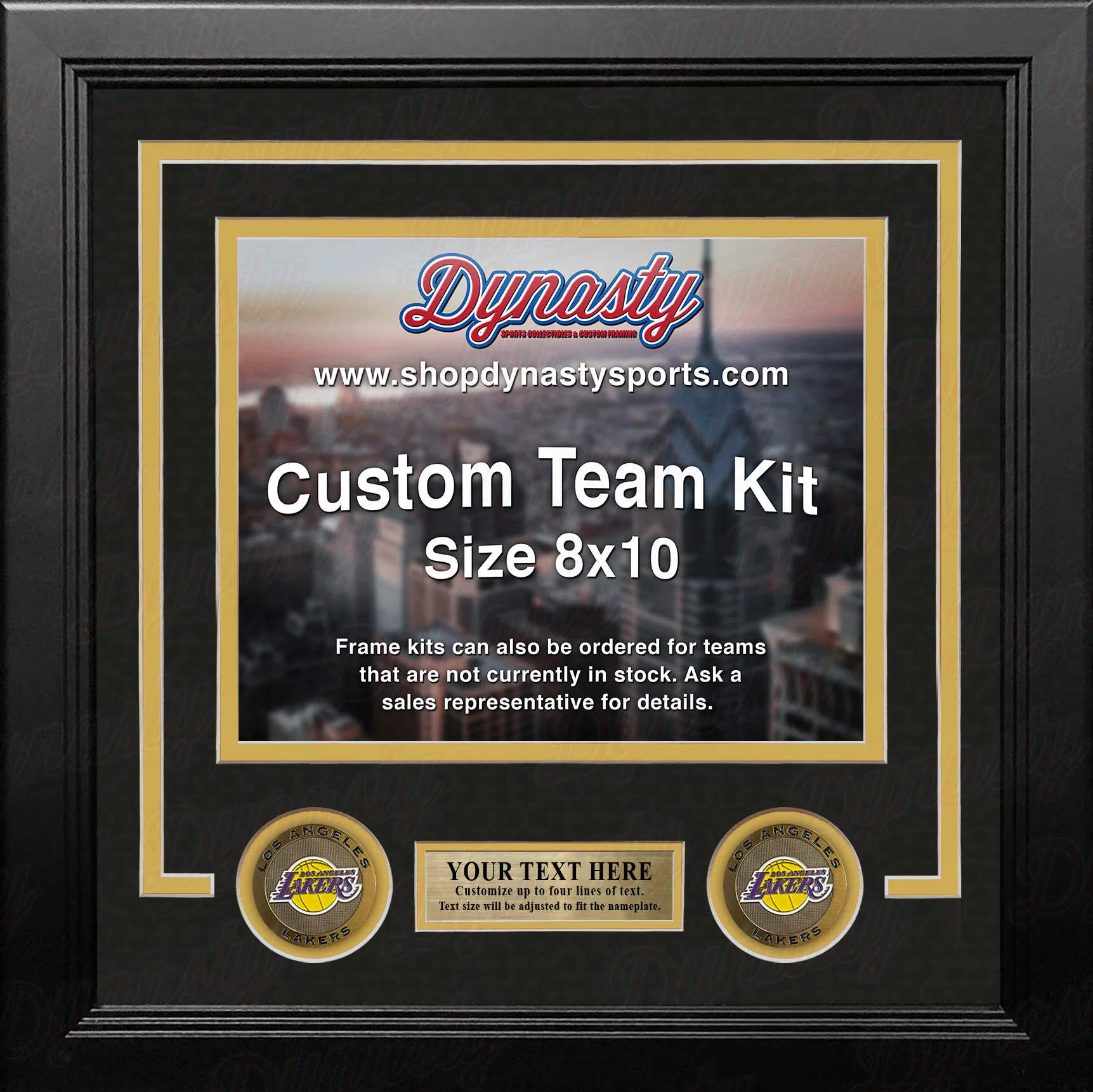 Los Angeles Lakers Custom NBA Basketball 8x10 Picture Frame Kit (Multiple Colors) - Image 3