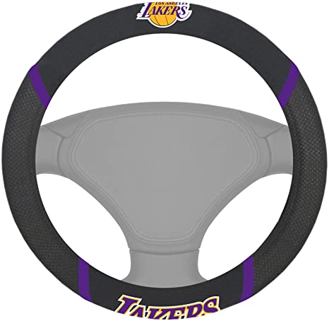 Los Angeles Lakers Deluxe Basketball Steering Wheel Cover
