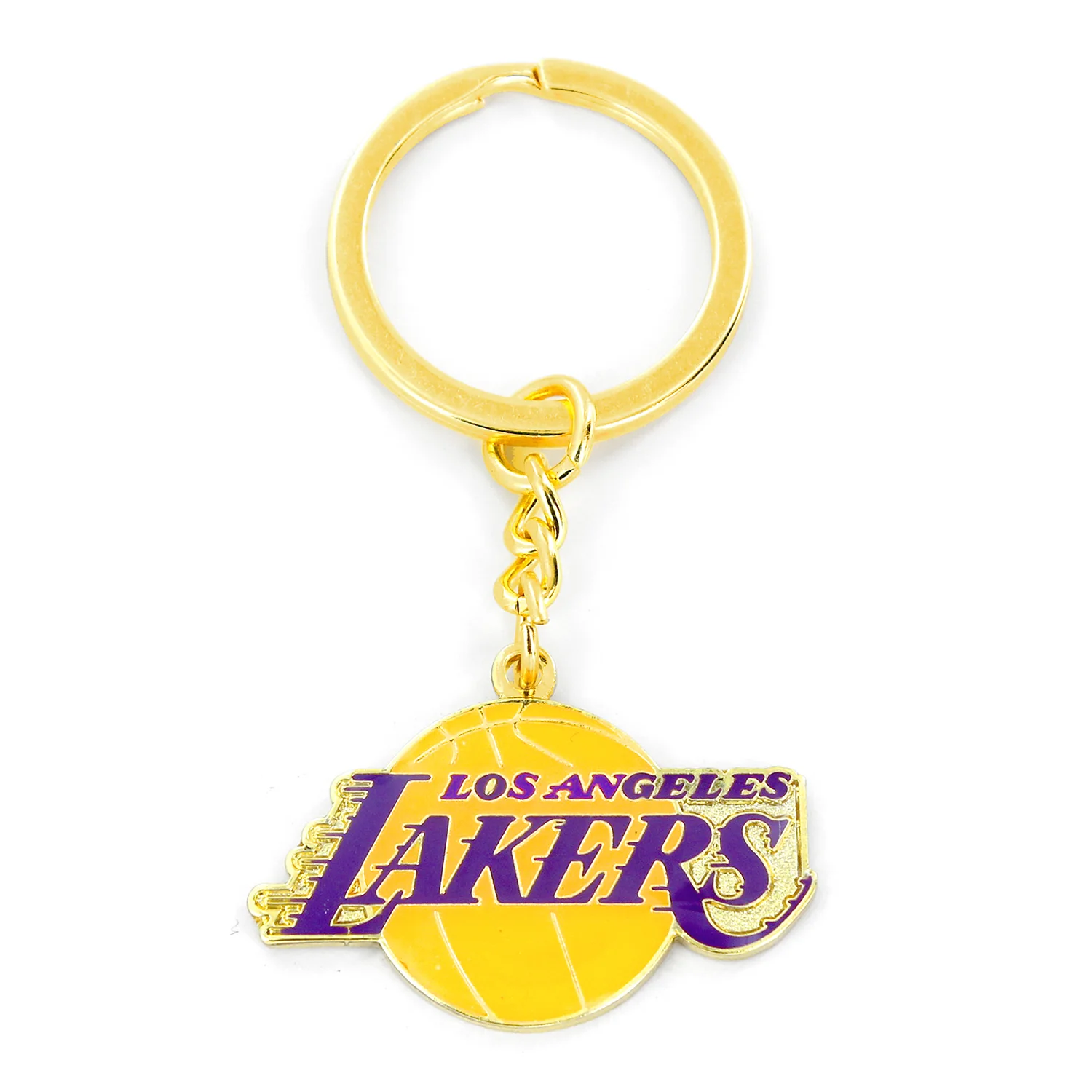 Los Angeles Lakers Metal Logo Keychain - Image 2