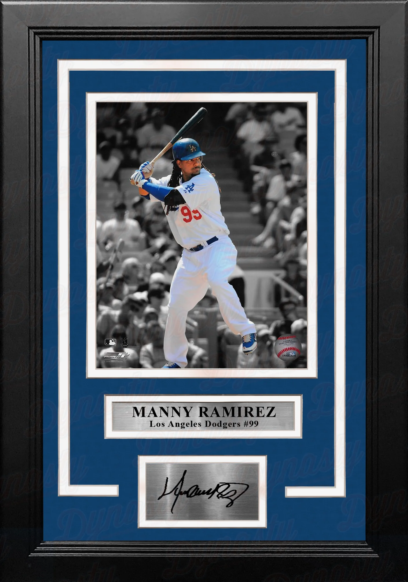 Manny Ramirez Los Angeles Dodgers 8" x 10" Framed Spotlight Baseball Photo with Engraved Autograph - Image 2