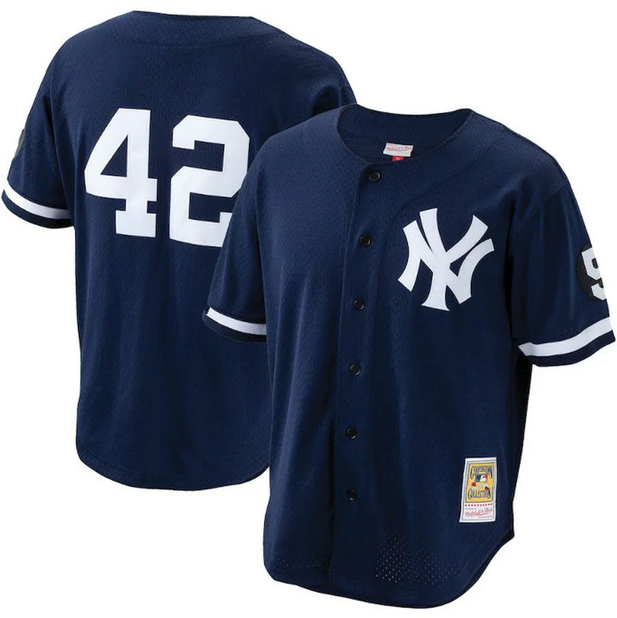 Mariano Rivera New York Yankees Mitchell & Ness Navy Blue 1999 Batting Practice Jersey