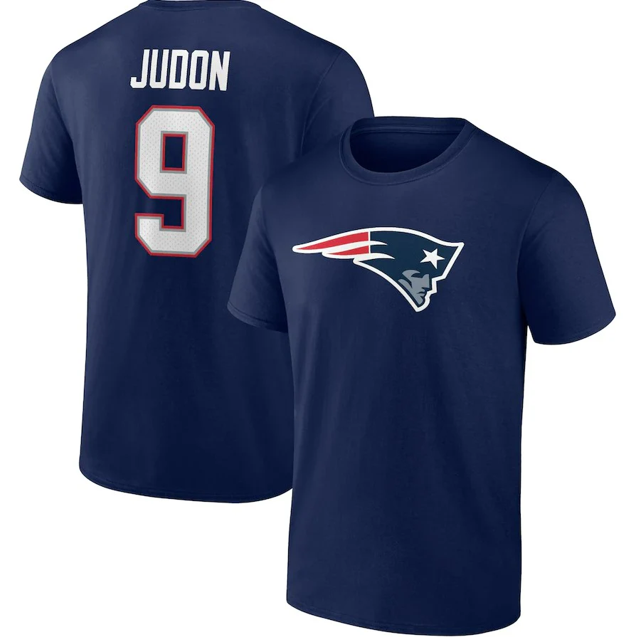 Matthew Judon New England Patriots Player Icon Navy Blue T-Shirt