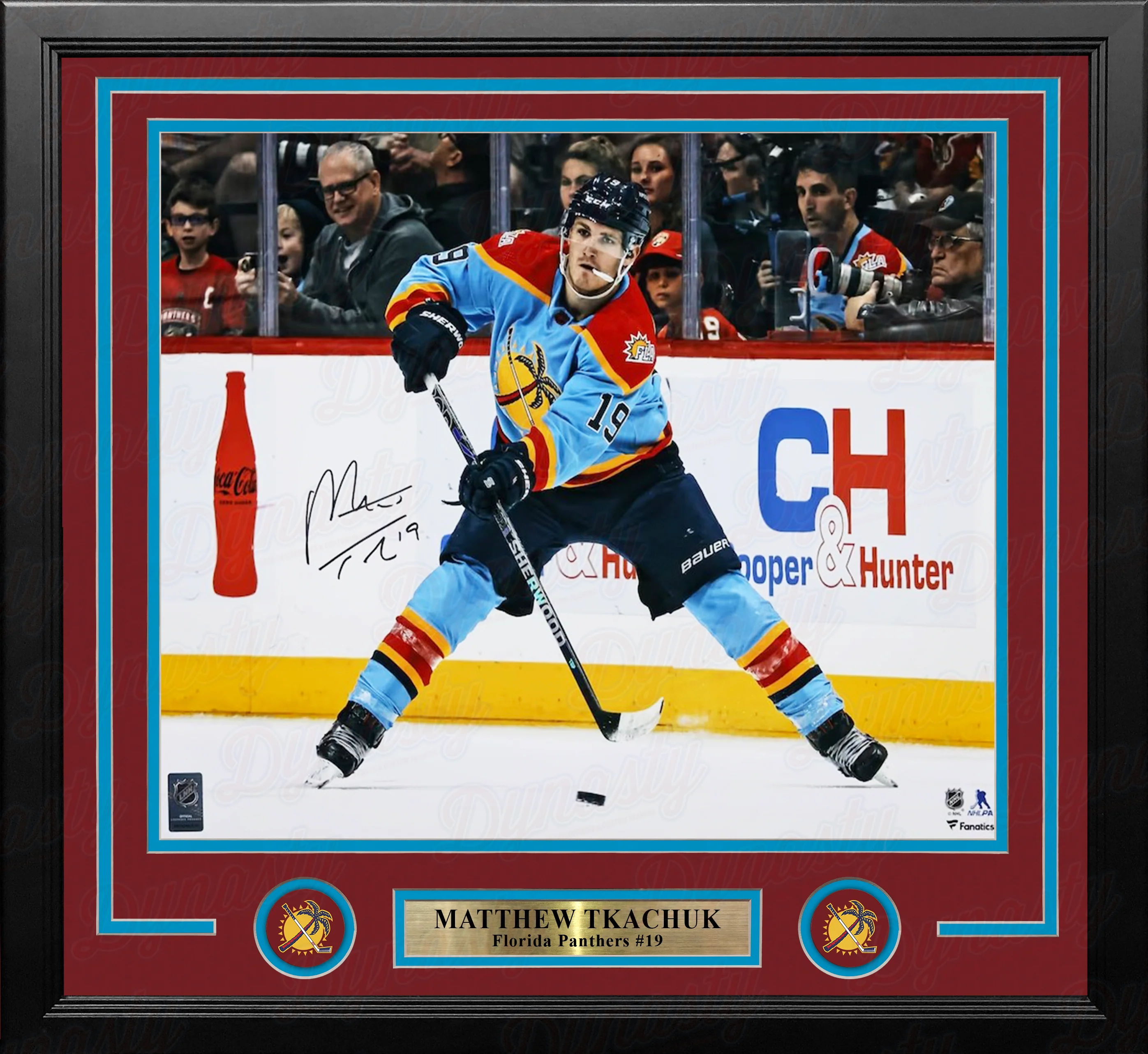 Matthew Tkachuk Reverse Retro Florida Panthers Autographed 16" x 20" Framed Hockey Photo