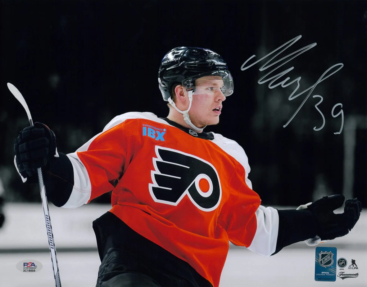 Matvei Michkov Blackout Celebration Philadelphia Flyers Autographed 8" x 10" Hockey Photo
