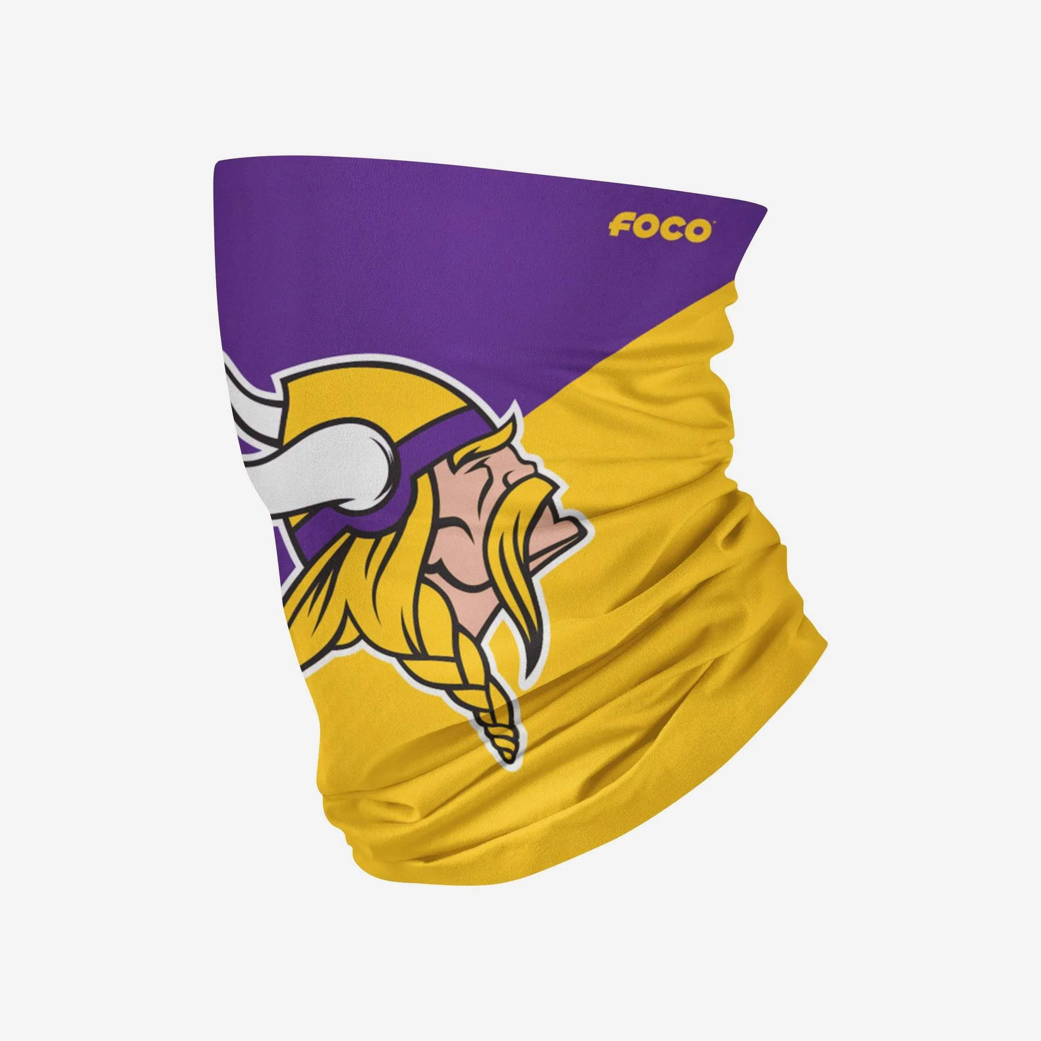 Minnesota Vikings Colorblock Big Logo Gaiter Scarf