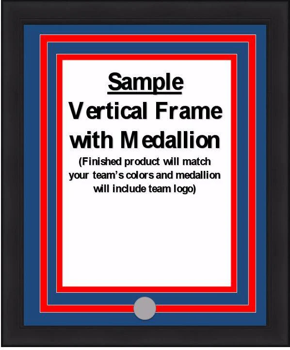 MLB Baseball Photo Picture Frame Kit - Colorado Rockies (Purple Matting, Gray Trim) - Image 3