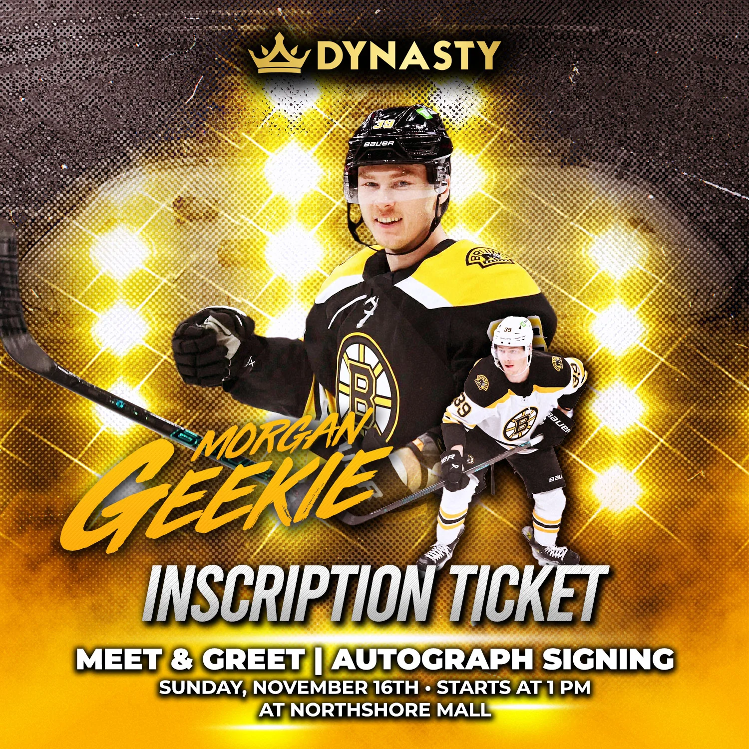 Morgan Geekie Inscription Ticket