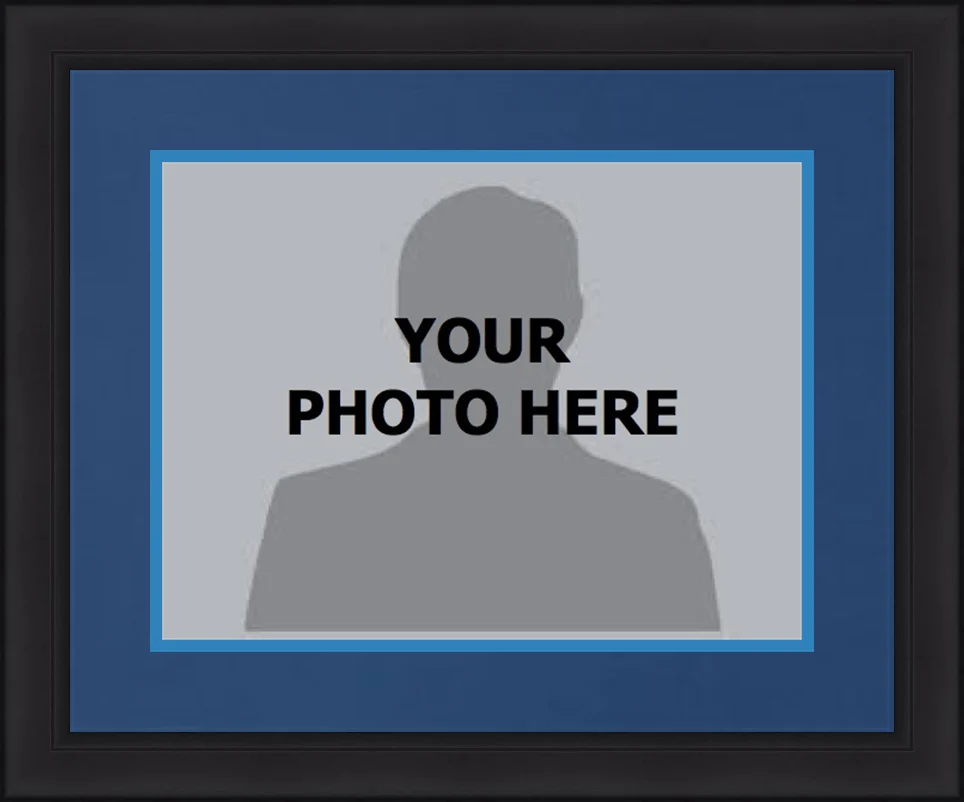 NBA Basketball Photo Picture Frame Kit - Memphis Grizzlies (Navy Matting, Blue Trim)