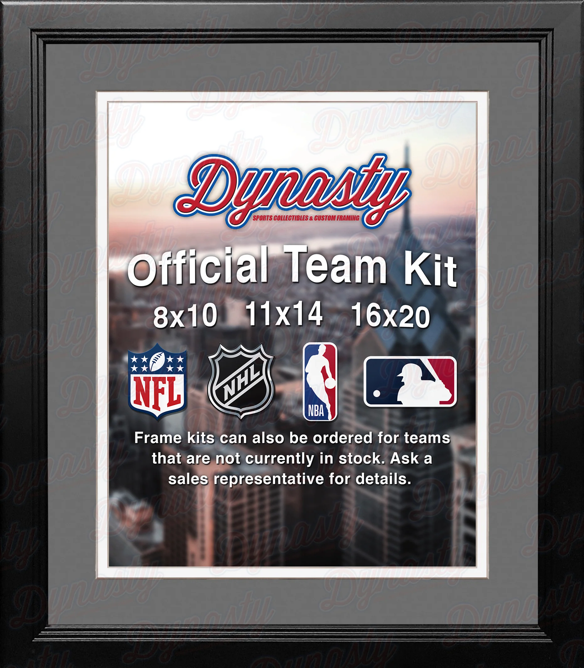 NBA Basketball Photo Picture Frame Kit - San Antonio Spurs (Gray Matting, White Trim) - Image 2