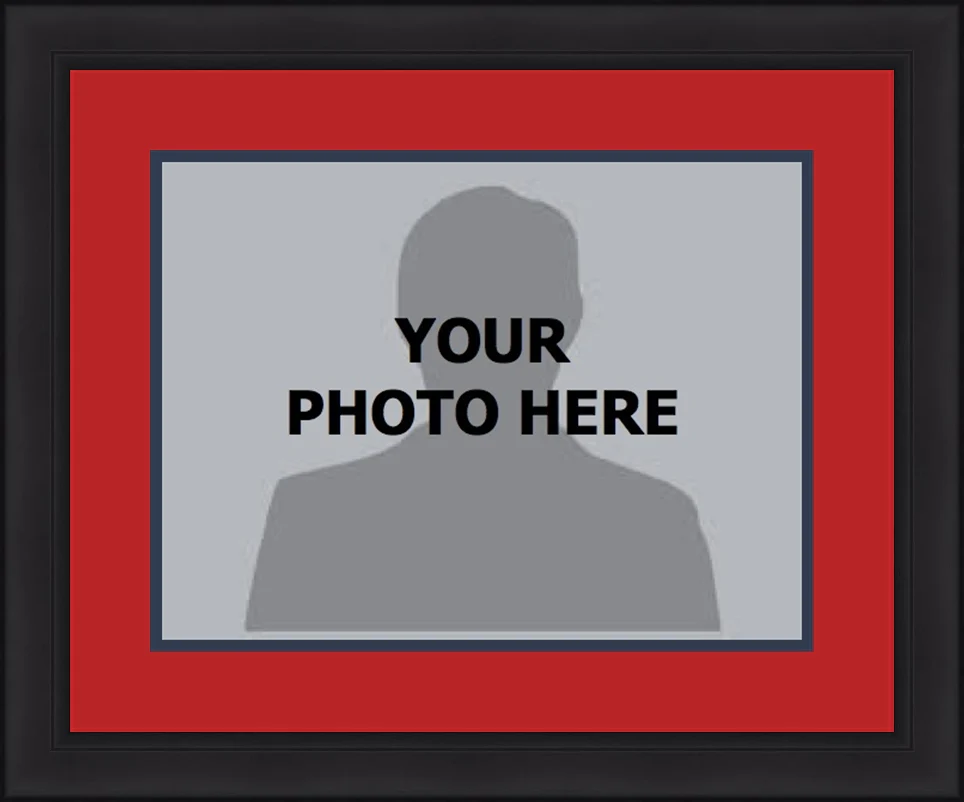 NBA Basketball Photo Picture Frame Kit - Washington Wizards (Red Matting, Navy Trim)