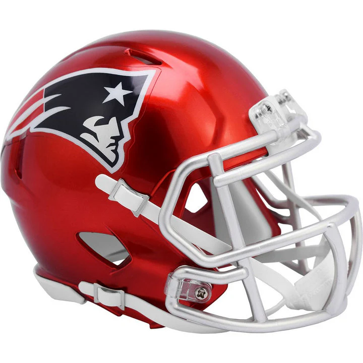 New England Patriots Flash Alternative Riddell Speed Mini Helmet