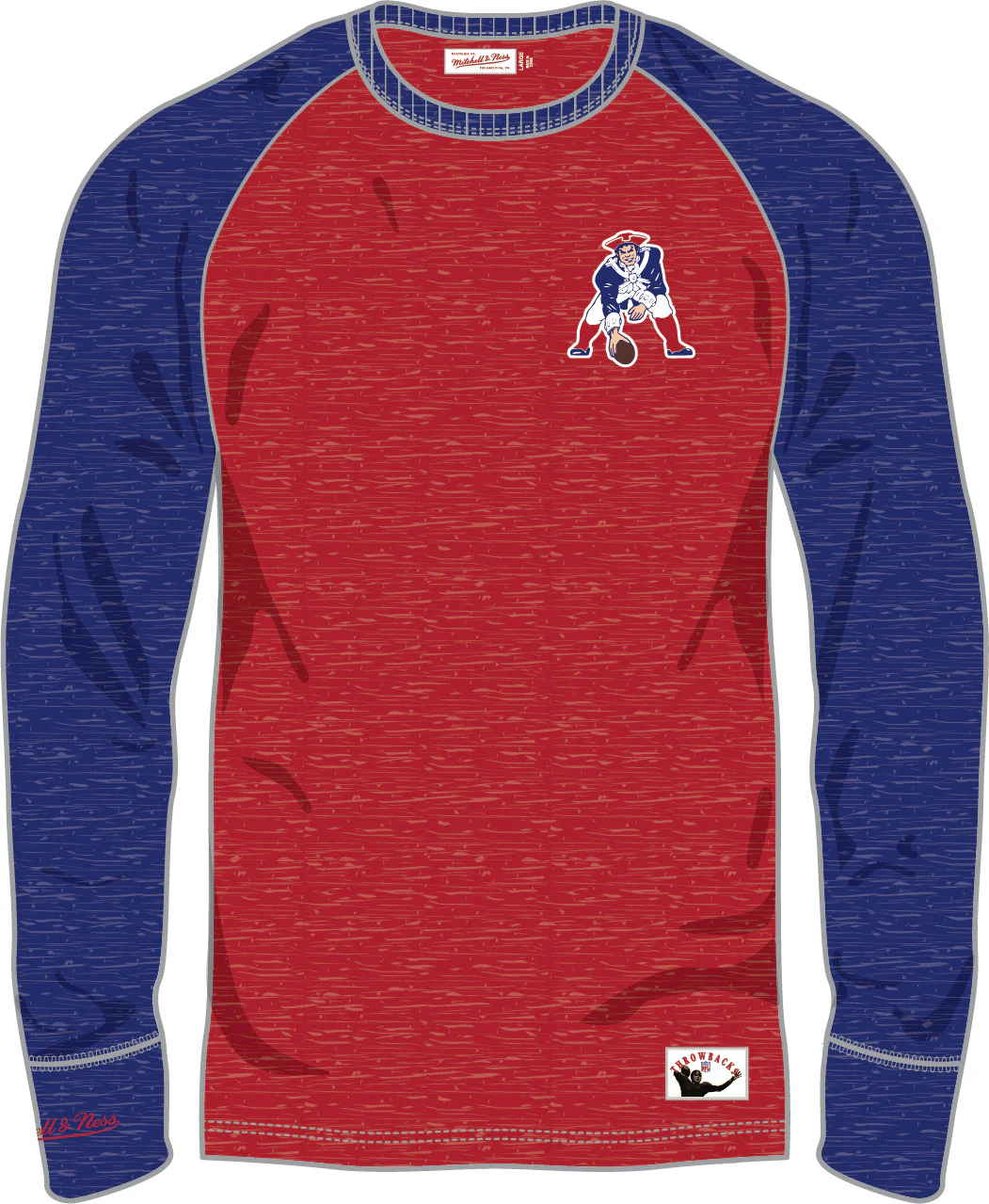 New England Patriots Mitchell & Ness Legendary Slub Long-Sleeve Shirt