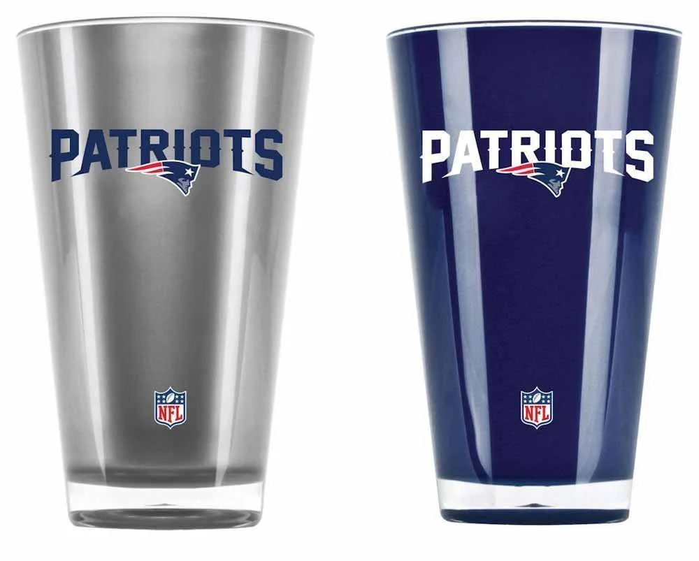 New England Patriots NFL Football 2-Pack Tumbler Cup Set